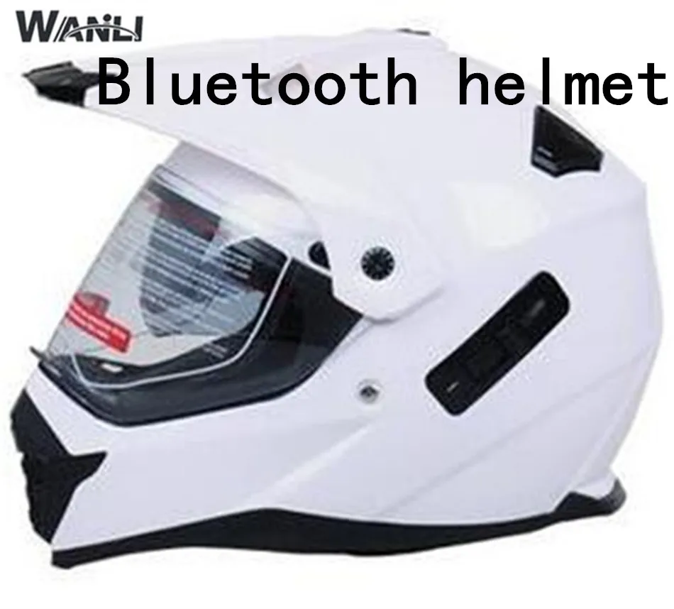Bluetooth Casco Wanli Pioneer мотоциклетный шлем с солнцезащитным экраном Atv диртбайк