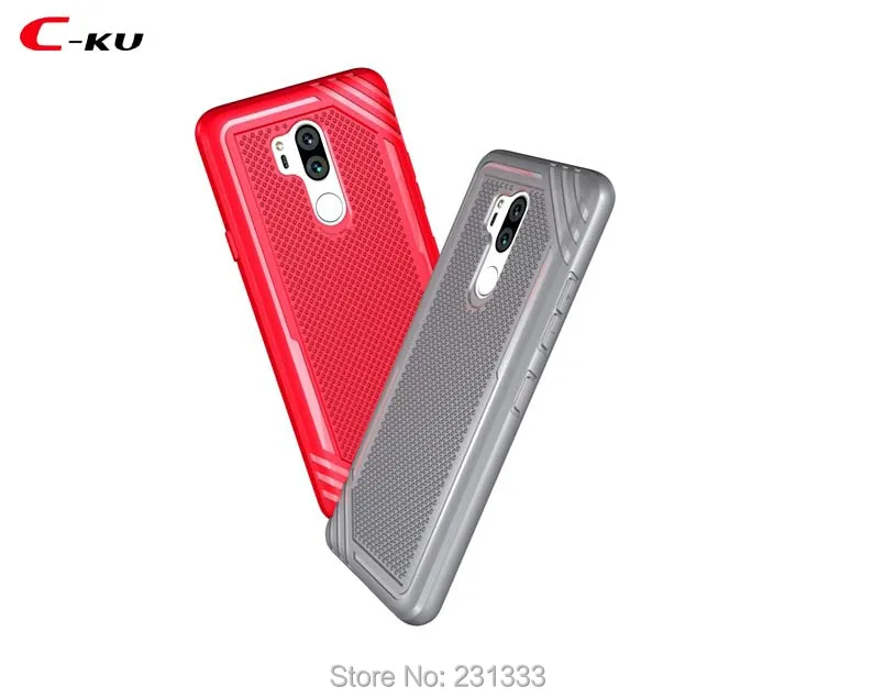 Противоударный мягкий ТПУ чехол C ku для Samsung Galaxy A8 PLUS 2018 нескользящий прочный