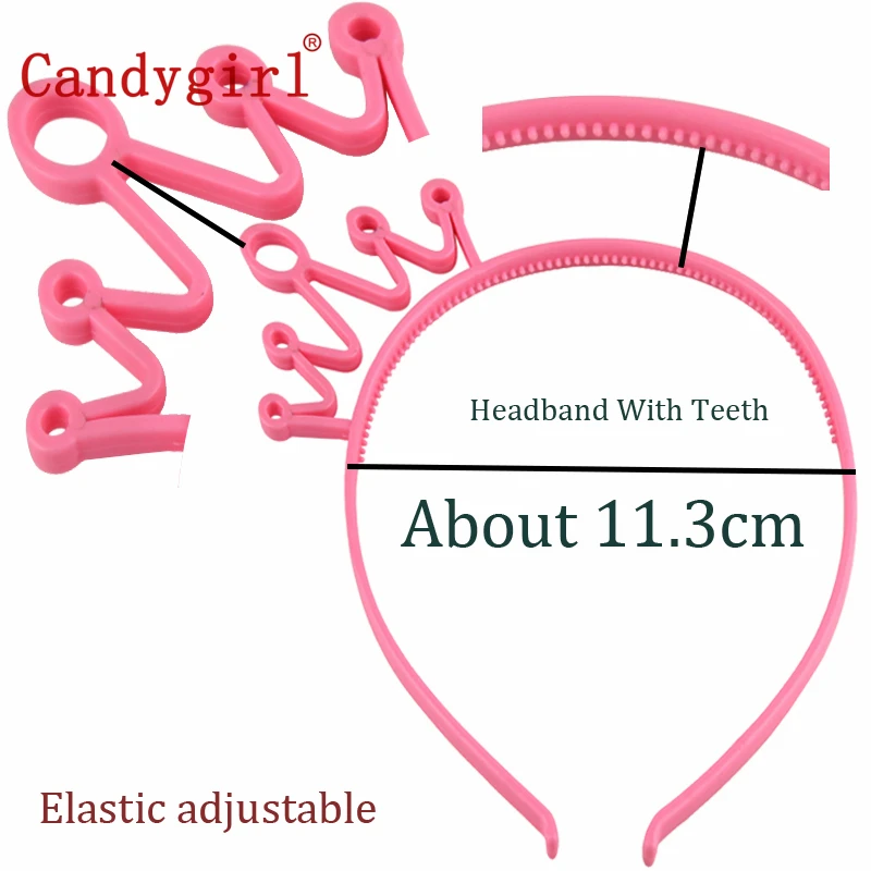 1 шт. пластиковые обручи для волос Candygirl корона маленьких девочек детские женские