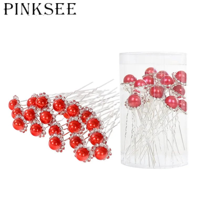Женские заколки для волос PINKSEE модные аксессуары с имитацией жемчуга украшения