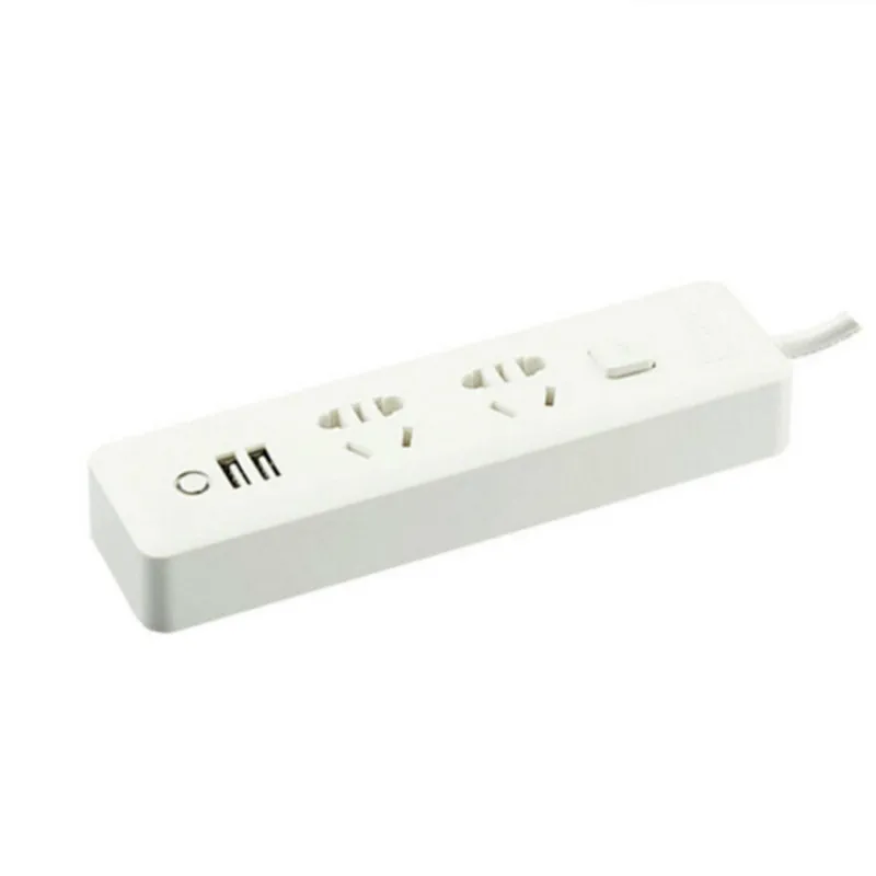 

Удлинитель питания с 2 розетками и 2 USB-портами для быстрой зарядки