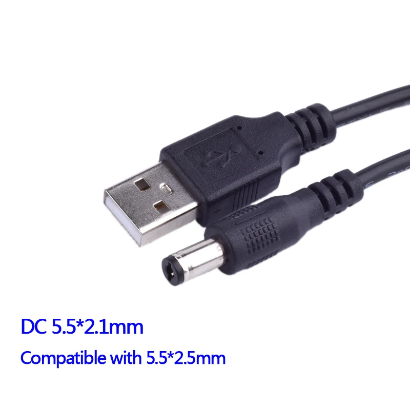 Разъем питания постоянного тока USB преобразователь в 5 5*2 1 мм/DC 5521 совместимый с