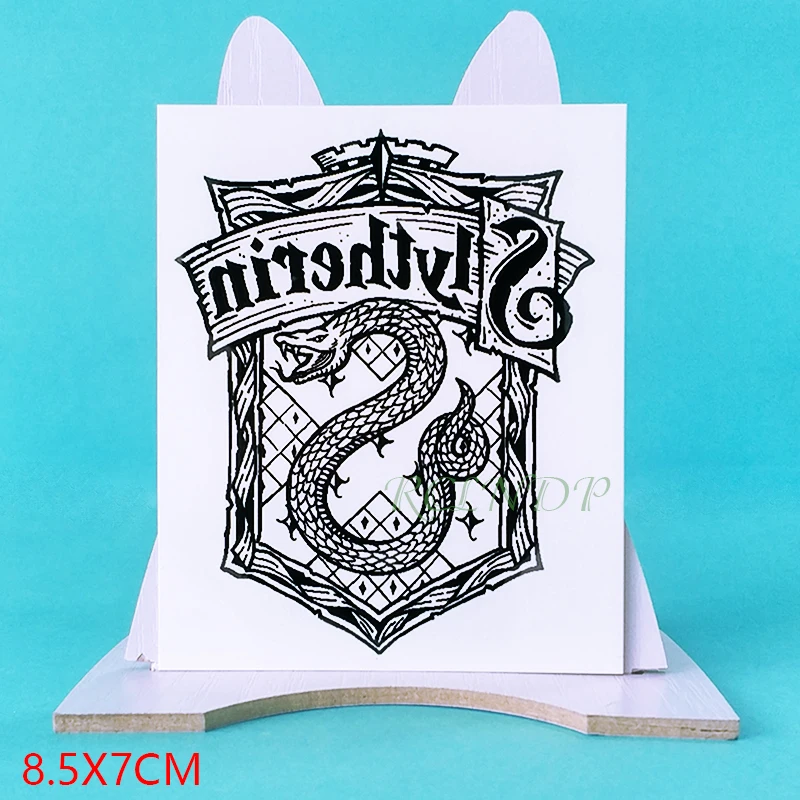 Водостойкая временная татуировка стикерфильм Хогвартс Школа колдовства и волшебства поддельные тату флэш-тату для мужчин и женщин