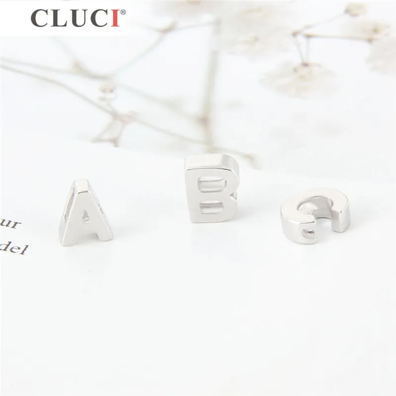 CLUCI реальные 925 пробы серебряная подвеска для изготовления ювелирных изделий 26