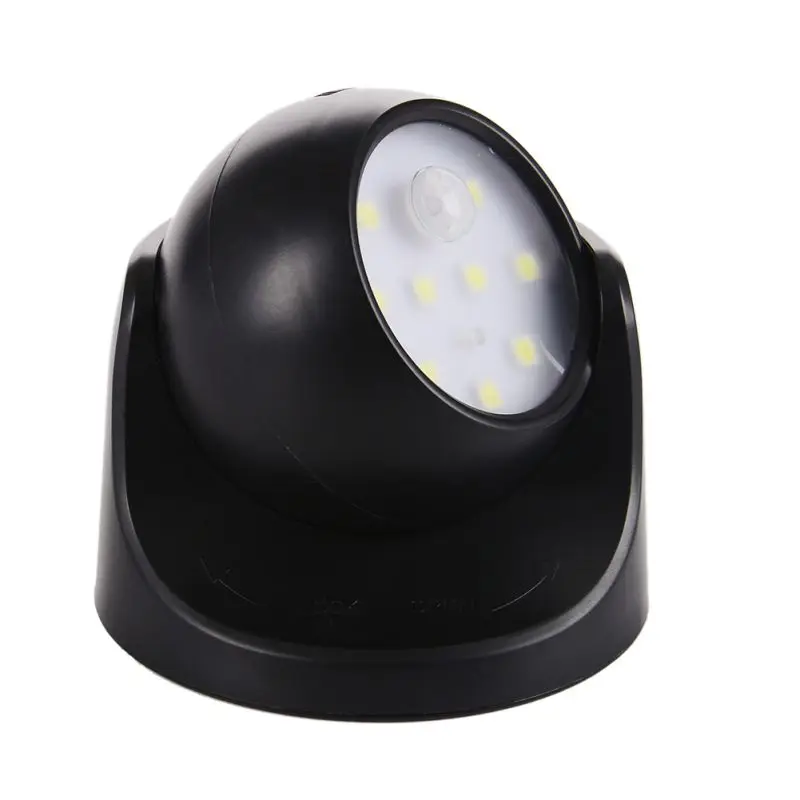 2018 9 LED Led датчик движения ночник 360 градусов вращение детский Авто PIR ИК