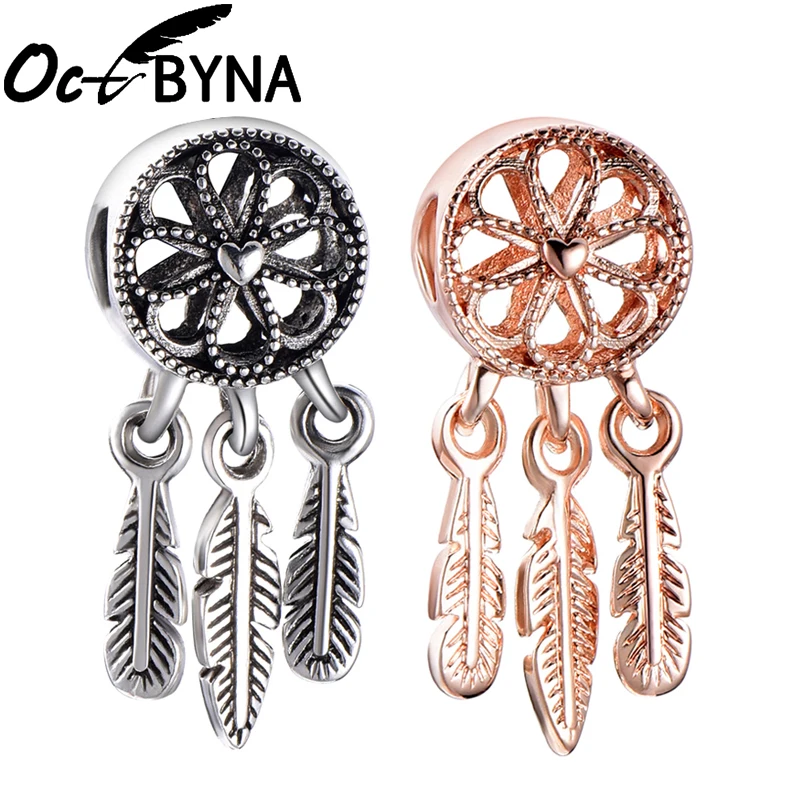 Octbyna Модные ажурные бусины подвеска Ловец снов подходит для браслетов и ожерелий