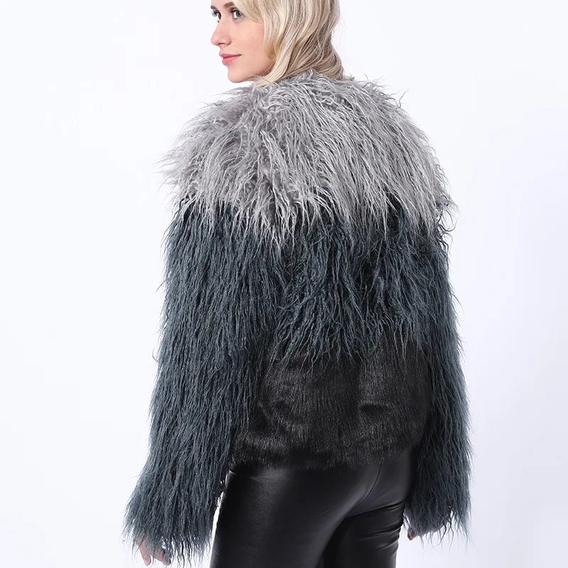 2019 autumn and winter new women's faux fur coat long water velvet fox grass female NV099 | Женская одежда