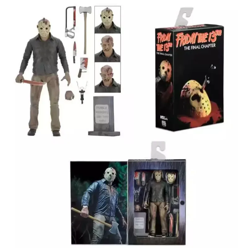 NECA 3D Пятница 13 е Джейсон экшн фигурка вурхесская модель игрушечная кукла|Игровые