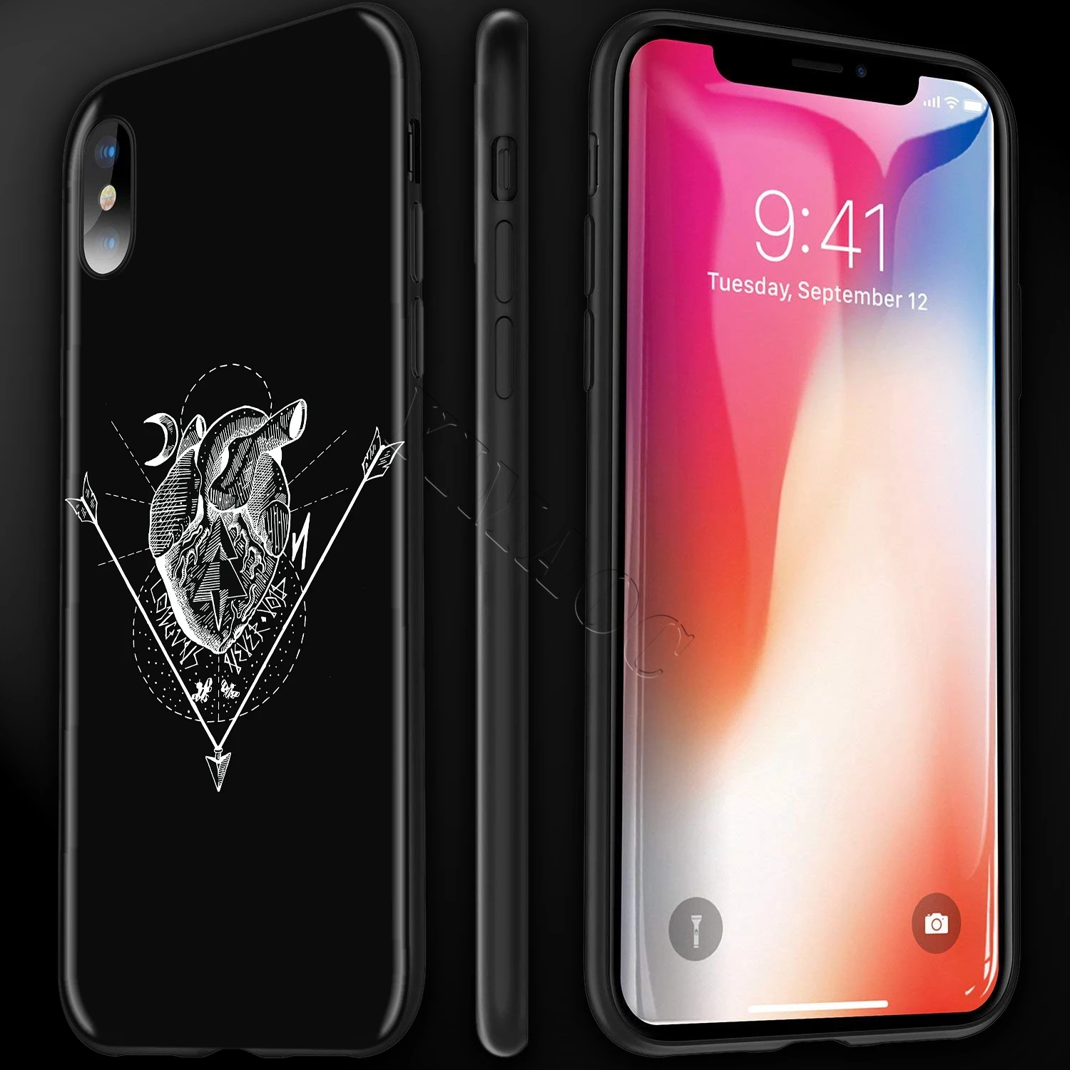 Мягкий чехол YIMAOC летучая мышь для Apple iPhone SE 2020 5 5s 6 6s 7 8 Plus XR X Xs 11 12 Pro Max mini|Бамперы| |