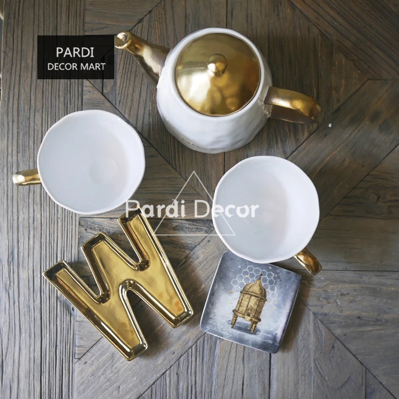 

Gold Letter shape plate desert plate fruit plate storage plate 1pc/lot