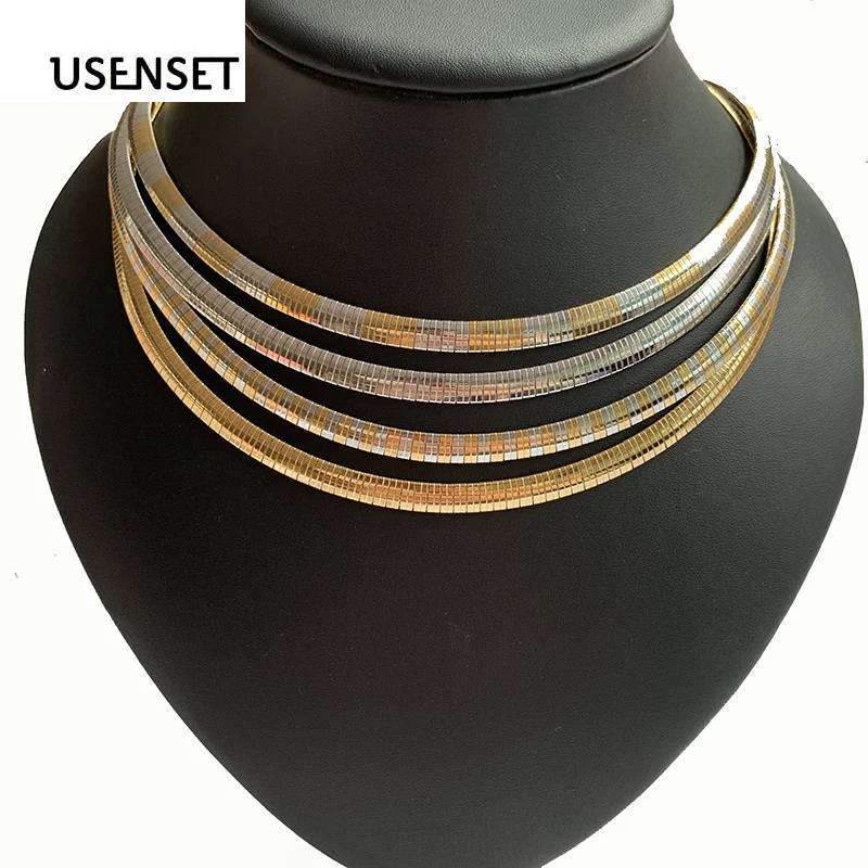 

Charm Jewelry Stainless Steel Necklace Women Choker Silver Color Collar Snake Chain New Style 2019