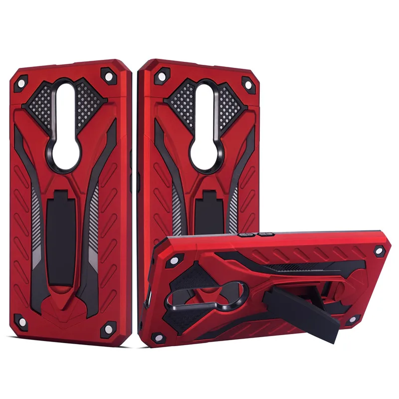 Чехол держатель для OPPO F11 Pro Hybrid Armor Stand Hard Cover A9 A37 A39 A57 F3 A77 F5 A79 A83 F7 F9 R17 A5 A3S K1