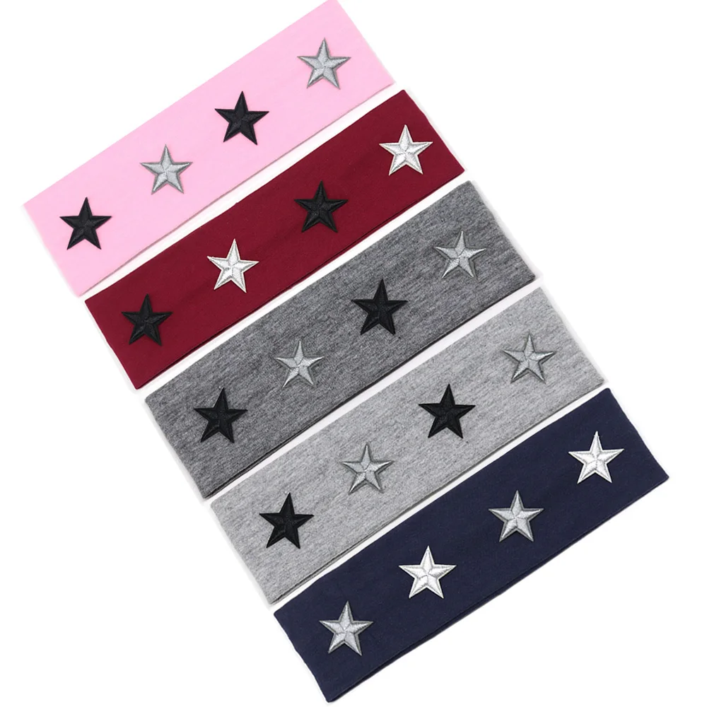Summer Kids New Star Headband Baby Girls Boys DIY Stars Headbands for Fashion Cotton Flat Head Band Hair Accessories |