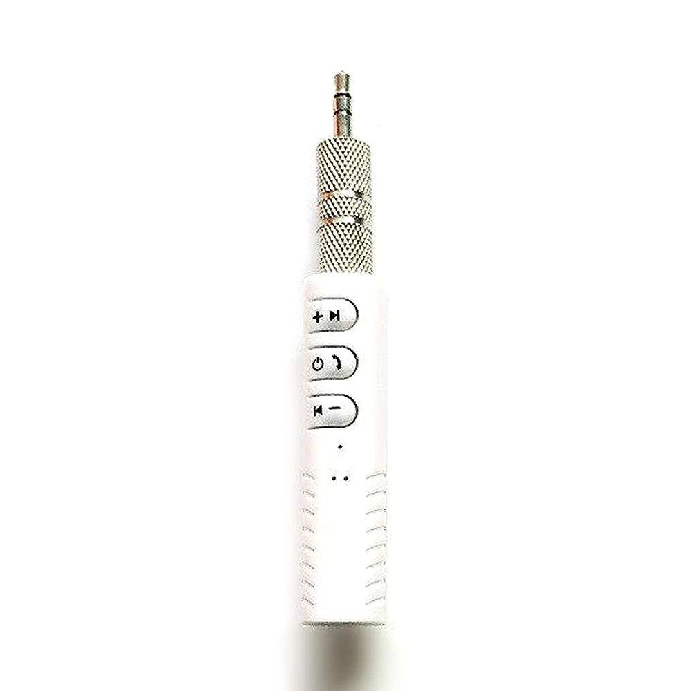 White Bluetooth Aux 3,5 мм разъем Bluetooth автомобильный комплект Бесконтактный для музыки Аудио приемник адаптер авто AUX комплект автомобильные аксессуары Высокое качество - Название цвета: White