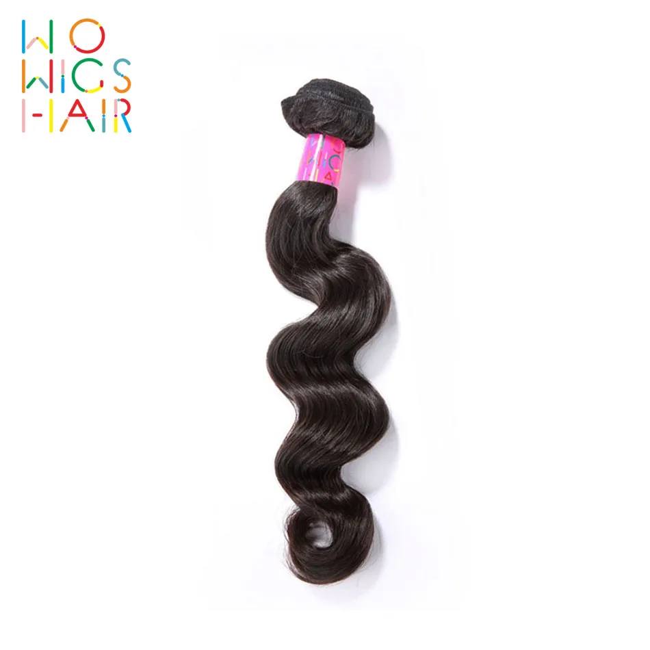Волосы WoWigs свободные волнистые бразильские волосы Remy 100% человеческие плетение