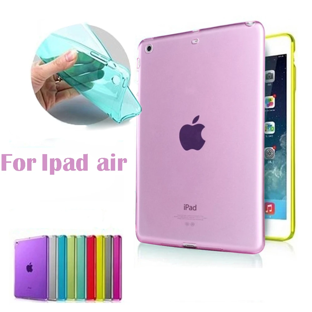Для ipad air 1 Гладкий мягкий прозрачный чехол из ТПУ защитный для 5 Роскошный