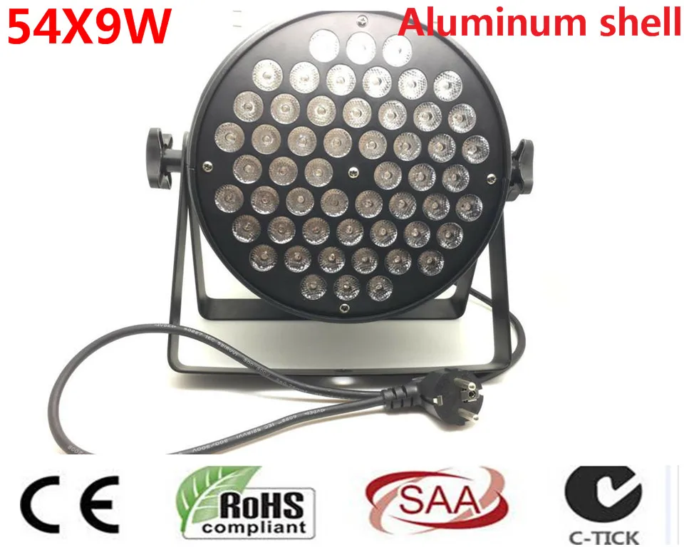 54X9W RGB Led Par ОСВЕЩЕНИЕ DMX сценический светильник деловые огни профессиональный