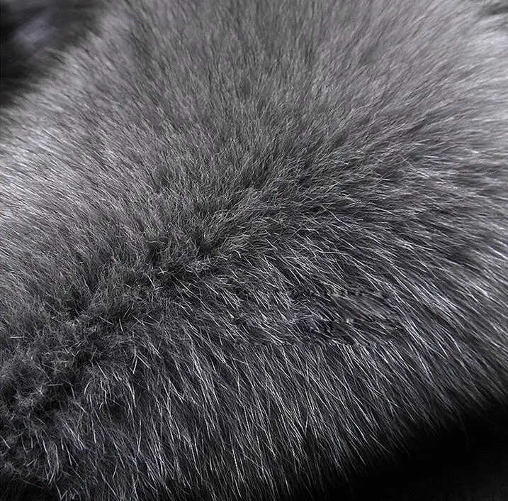 Высокое качество зима теплая искусственная Меховые пальто мужские роскошные меховые пальто тонкая мужская куртка в стиле кэжуал de couro серый Евр-6XL