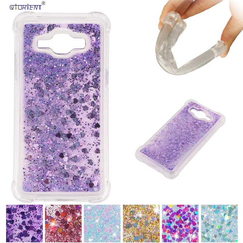 Чехол бампер для Samsung Galaxy J2 Prime G530 Grand Dynamic Love Heart quicksand SM G532F/DS G532H G530FZ