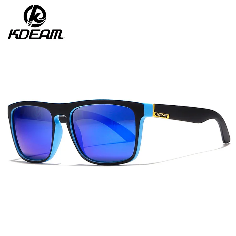KDEAM Sports Style Polarized Sunglasses Men HD Driving Sun Glasses Ultralight Eyewear Frame Goggle Vintage Male Gafas sol XH26 | Аксессуары