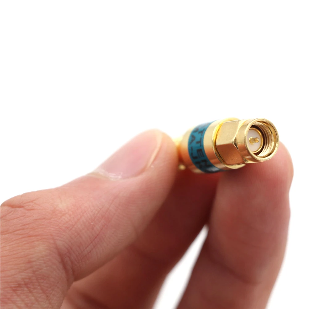 1PCS 30 Mm*8mm 6GHz 50ohm 20dB 2W Golden Attenuator SMA-JK Male To Female RF Coaxial | Обустройство дома