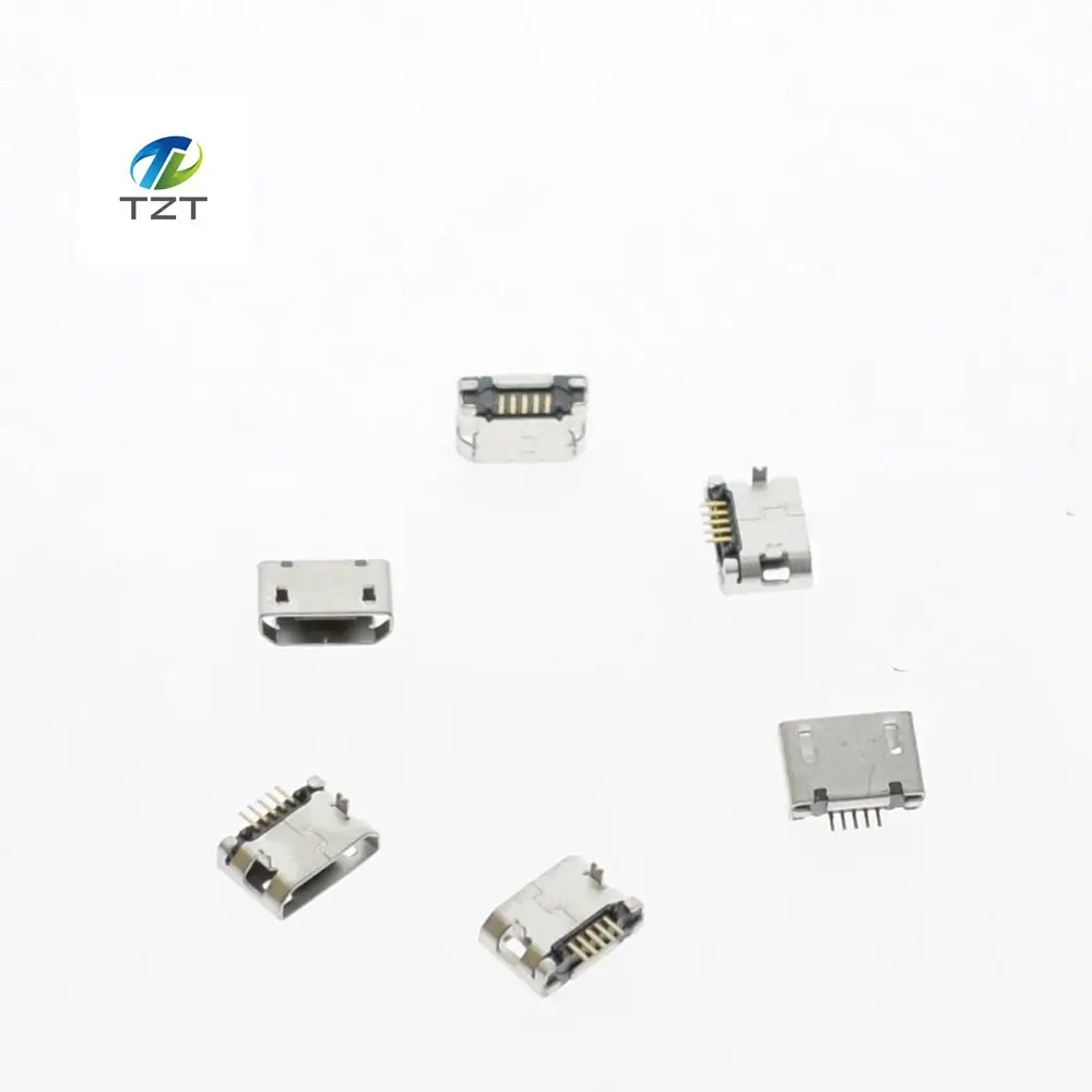 50 шт. Micro USB 5P 5 контактный разъем хвостовой для зарядки DIP|dip socket|jack micro usbjack usb |
