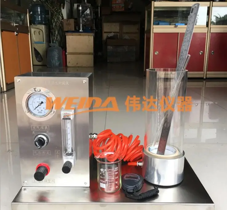 Определение динамических свойств порошковой воздушной смеси прибора для