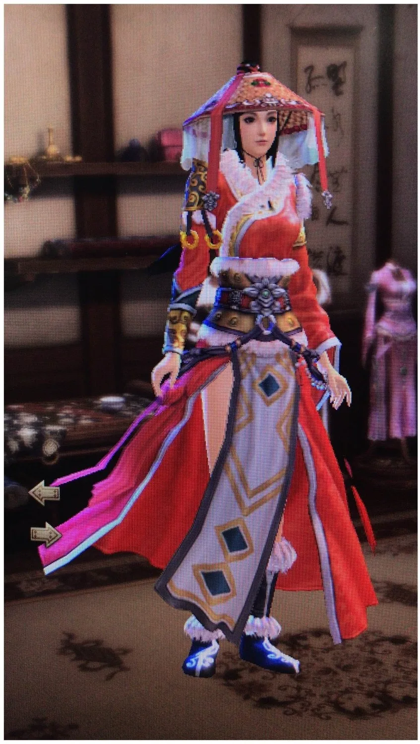 Оригинальный жаккардовый хлопковый костюм Xue Dao для косплея Hanfu компьютерных игр