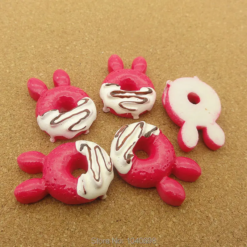 10 шт./лот каучуковая плоская задняя сторона кавайная имитация еды Микки печенье 28