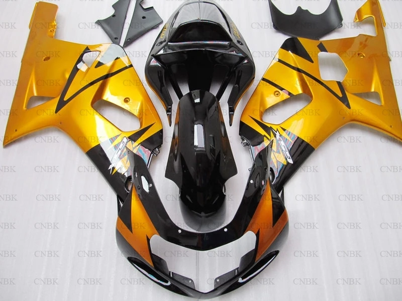 Для GSX R600 R750 R1000 2000 - 2003 K12 обтекатели GSXR 600 750 1000 03 02 желтый черный 2002 обтекатель Abs