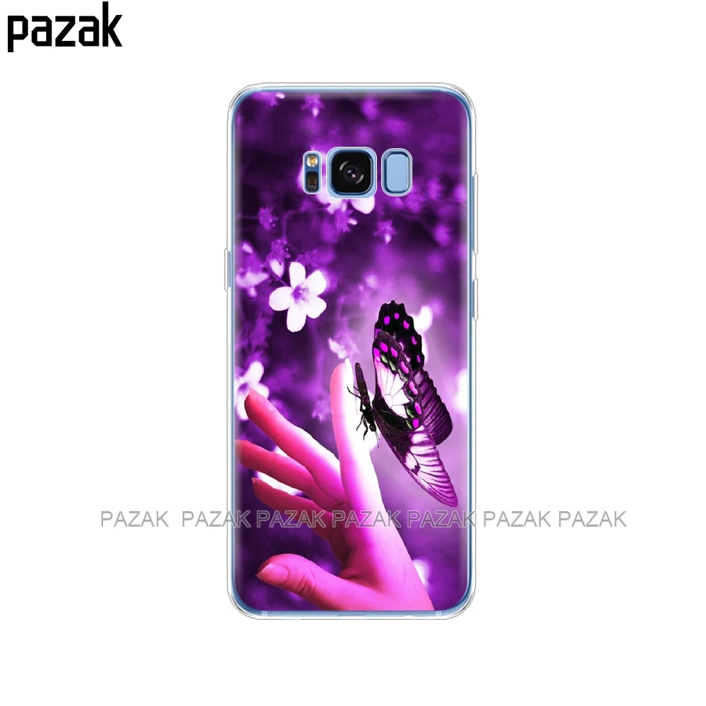 34522 Silicone phone Case For Samsung Galaxy S8 / S8 PLUS Cases Cover For Samsung S8 / S8 plus new fation Phone shell - Цвет: 34522