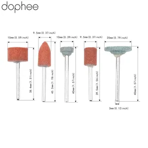 Dophee Dremel Аксессуары 3 мм хвостовик Шлифовальная головка для DIY шлифованияполировки дереваумственнойформы электрическая мини-шлифовальная машина 5 шт.