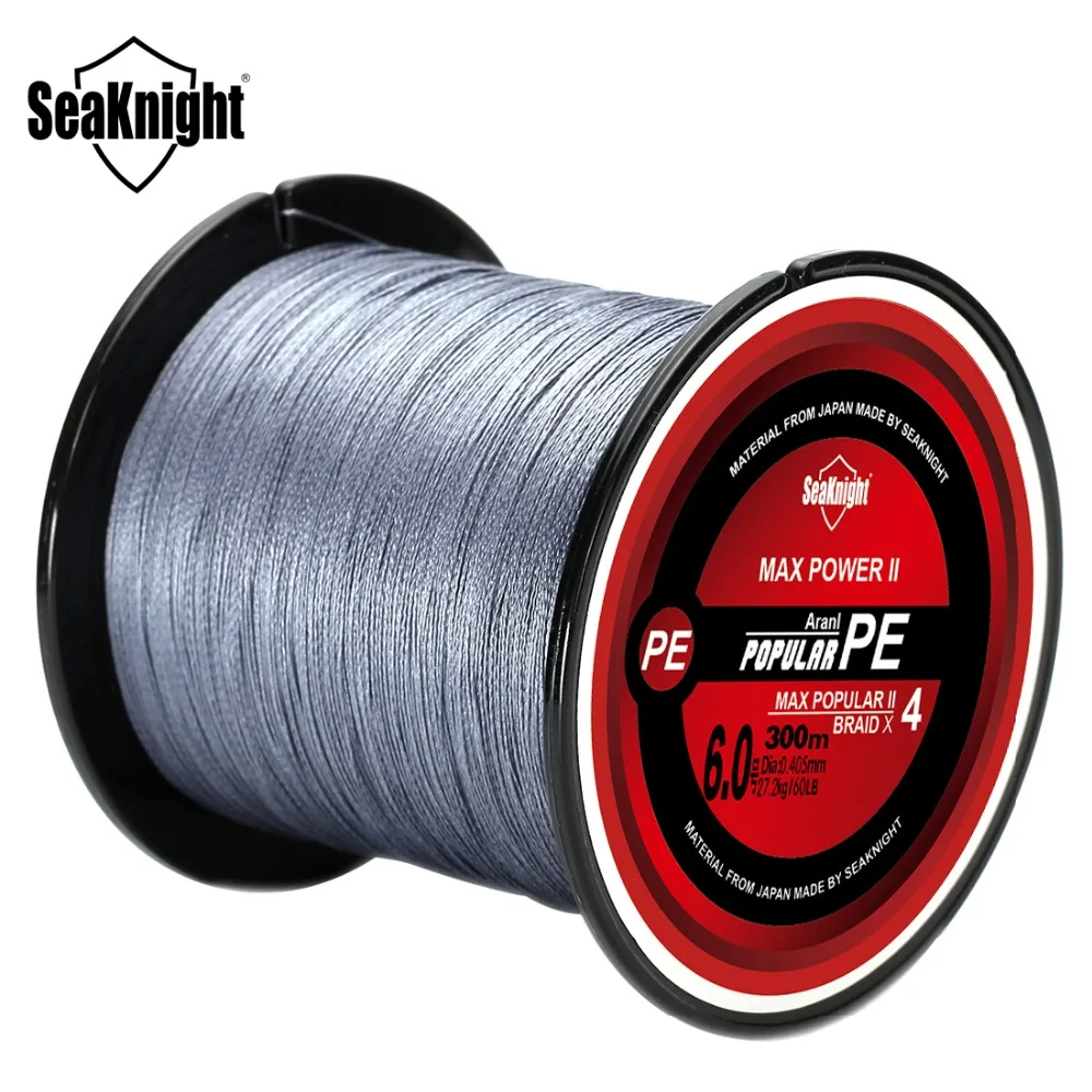 SeaKnight TriPoseidon 500M PE Fishing Line 4 Strands 8 10 20 30 40 60 80LB Braided | Спорт и развлечения