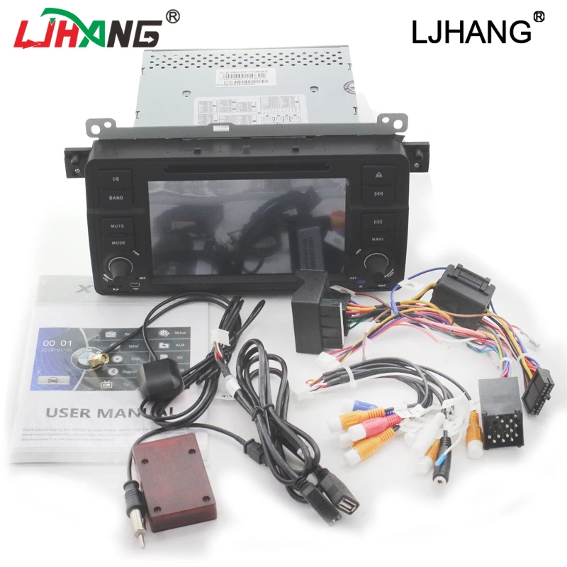 LJHANG 7 дюймов 1 Автомобильный dvd плейер din для BMW E46 M3 MG ZT Rover 75 Авто Радио Стерео Аудио