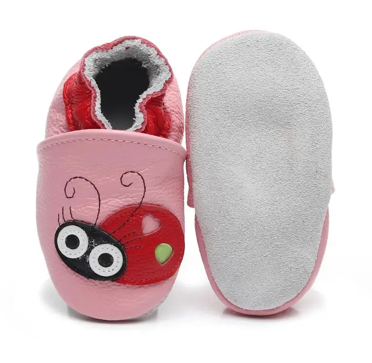 

Fashion Baby Animal Printing Shoes Genuine Leather baby moccasins for kids girls boys soft sole indoor crib footwear shoes 0-24M