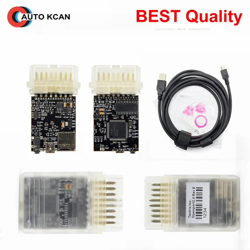 Новинка черный лучшее качество Tactrix Openport 2 0 с ECU FLASH Чип ECUFLASH полным комплектом