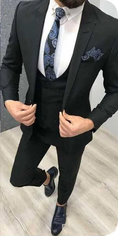 Красивые смокинги жениха с отворотами для мужские свадебные платья мужской