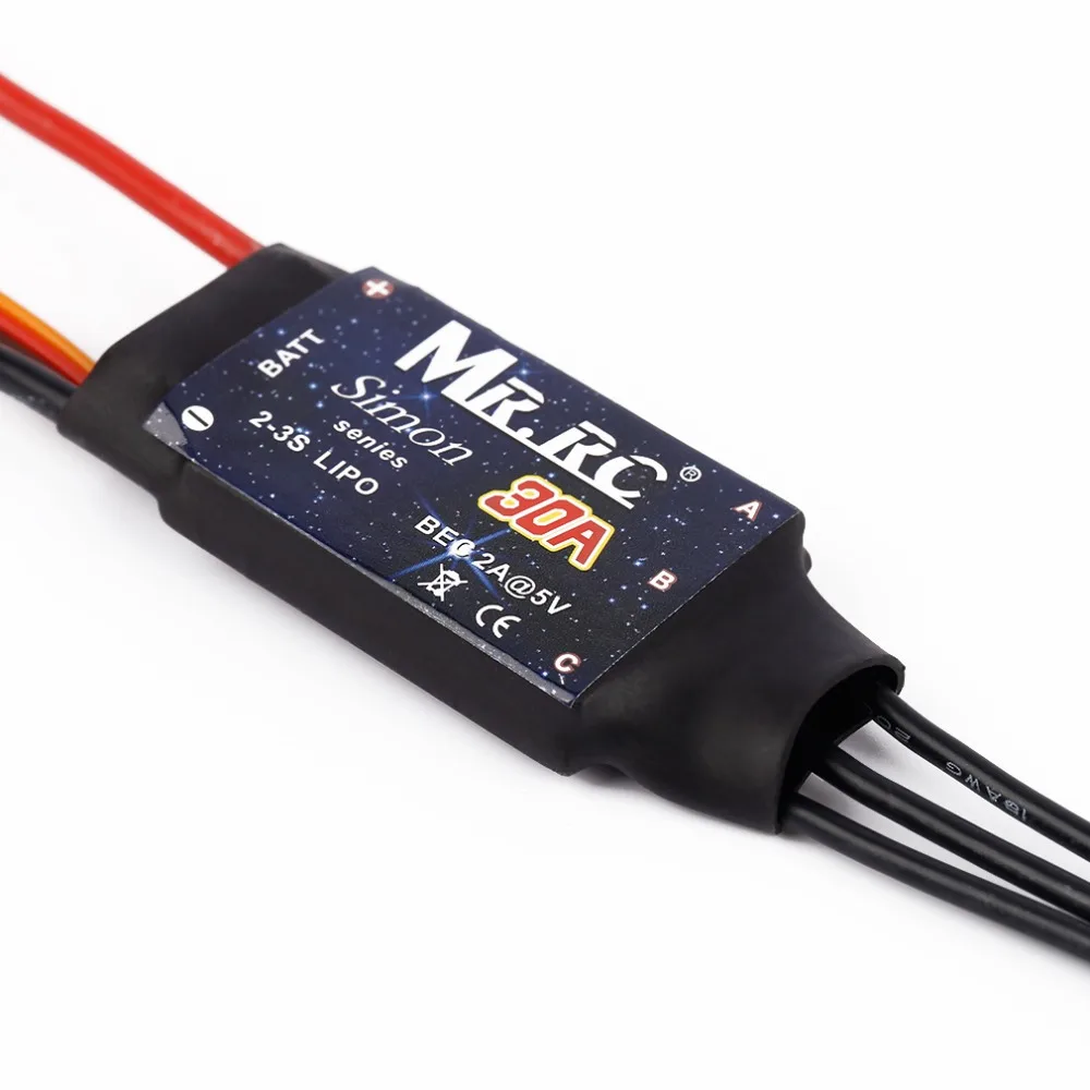 Бесщеточный электронный регулятор скорости MR.RC Simonk 30A ESC для квадрокоптера Flame Wheel