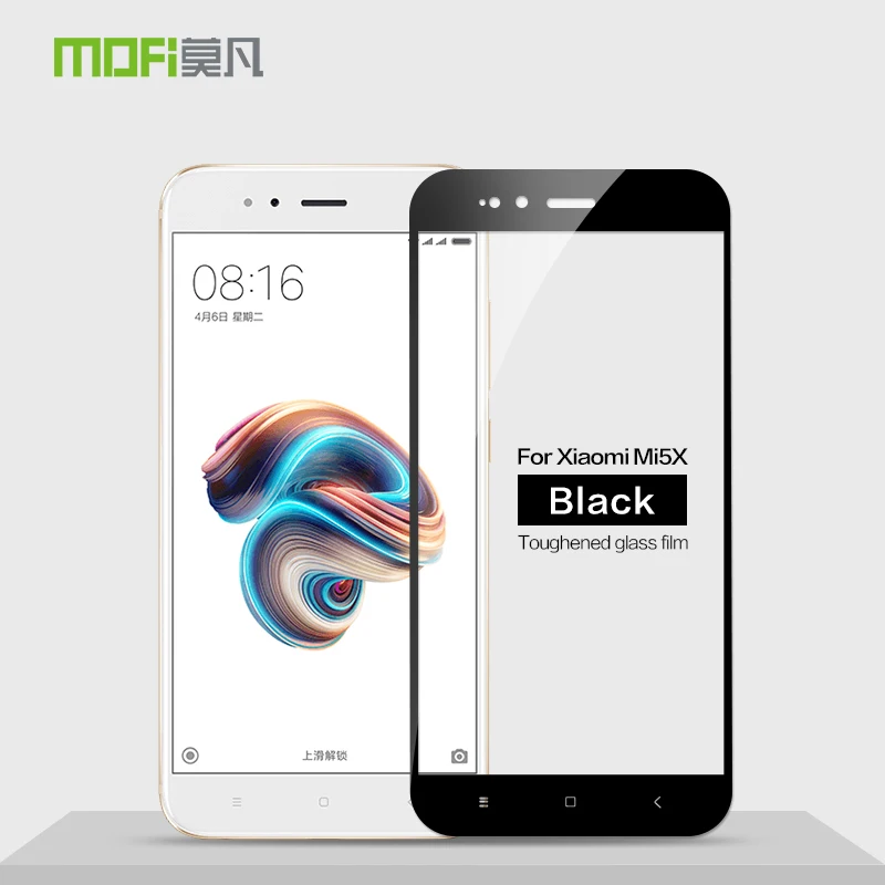 MOFi для Xiaomi Mi A1 стекло закаленное 2.5D полное покрытие Закаленное стекло пленка для Xiaomi Mi A1 Защитная пленка для экрана