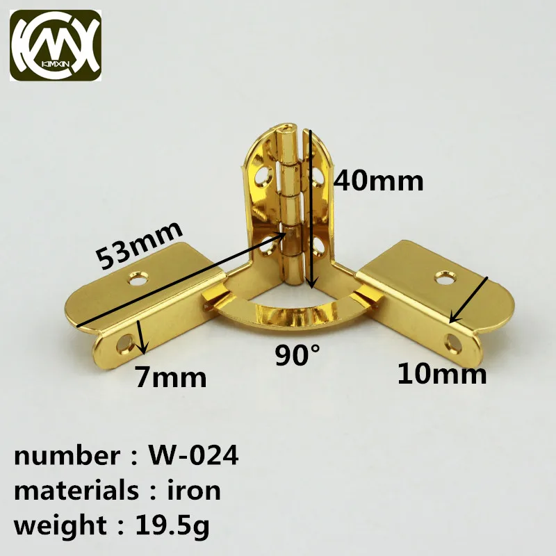 

Kimxin 10 шт. 40 мм * 53 мм, мебель высокого качества, деревянный ящик, фурнитура, железные большие петли, деревянная коробка с петлей KIMXIN, W-024