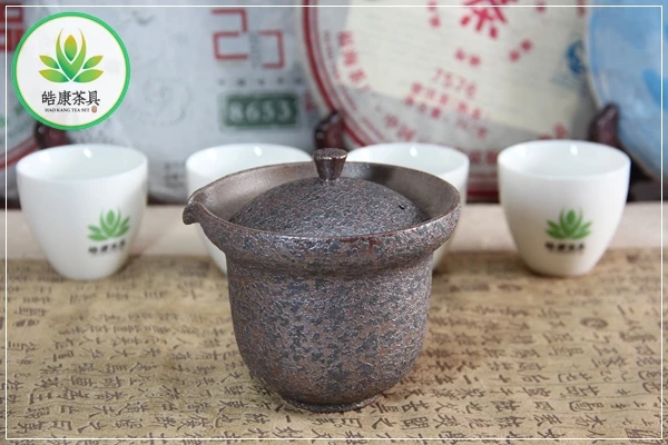 

Китайский набор для Кунг Фу Ча церемонии из гайвань-чайника и двух чашек Сердцевина плода лотоса 190 мл