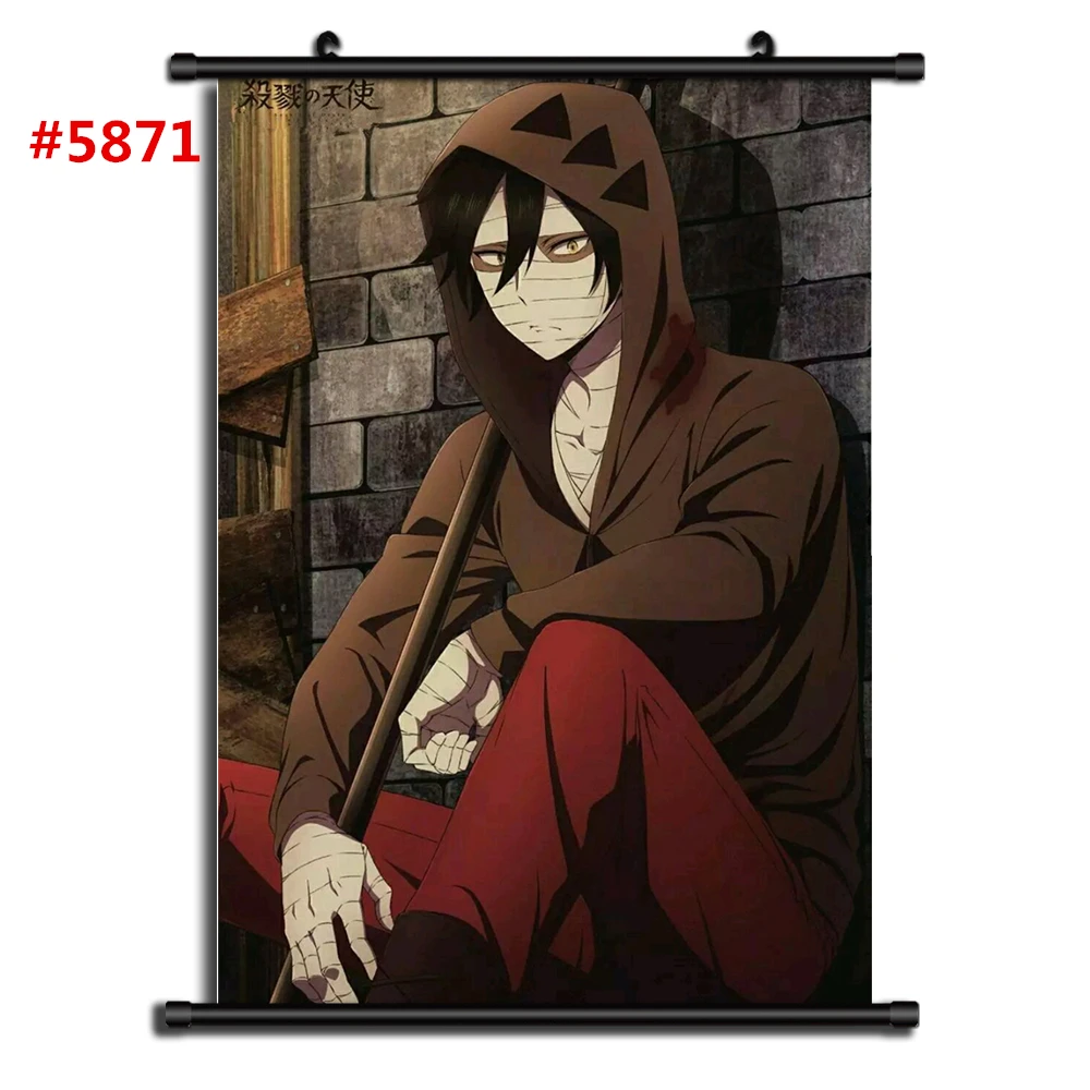 5871 Satsuriku no Tenshi Angels Of Death Аниме Манга настенный плакат свиток - Цвет: 5871