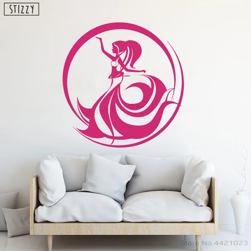 Настенная Наклейка stizzy современный арабский танец живота наклейки на стену