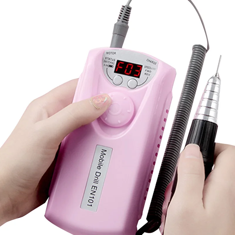 Распродажа! Аккумуляторная портативная машинка для маникюра и педикюра 30000