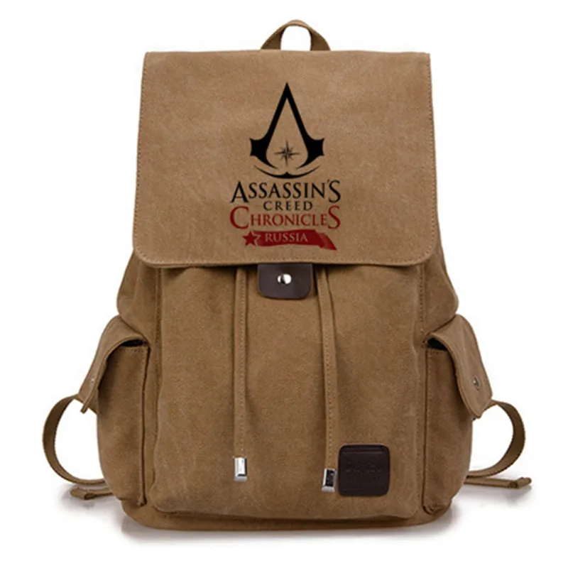 Рюкзак для подростков из парусины Assassin's CreedCos детские школьные сумки мальчиков