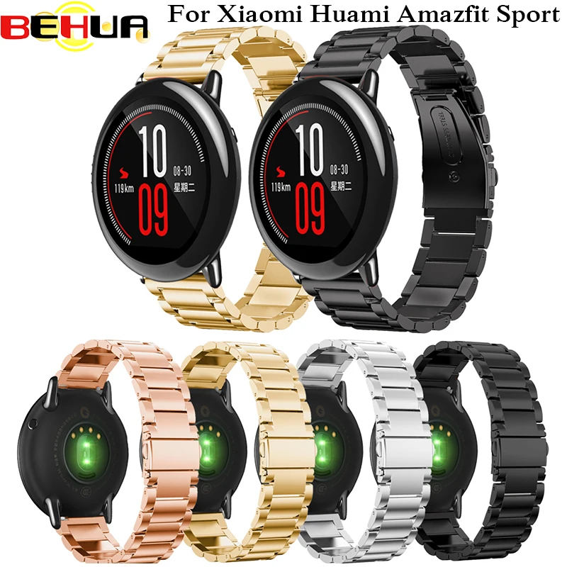 Браслет из нержавеющей стали для часов ремешок смарт-часов Xiaomi Huami Amazfit samsung Gear S3