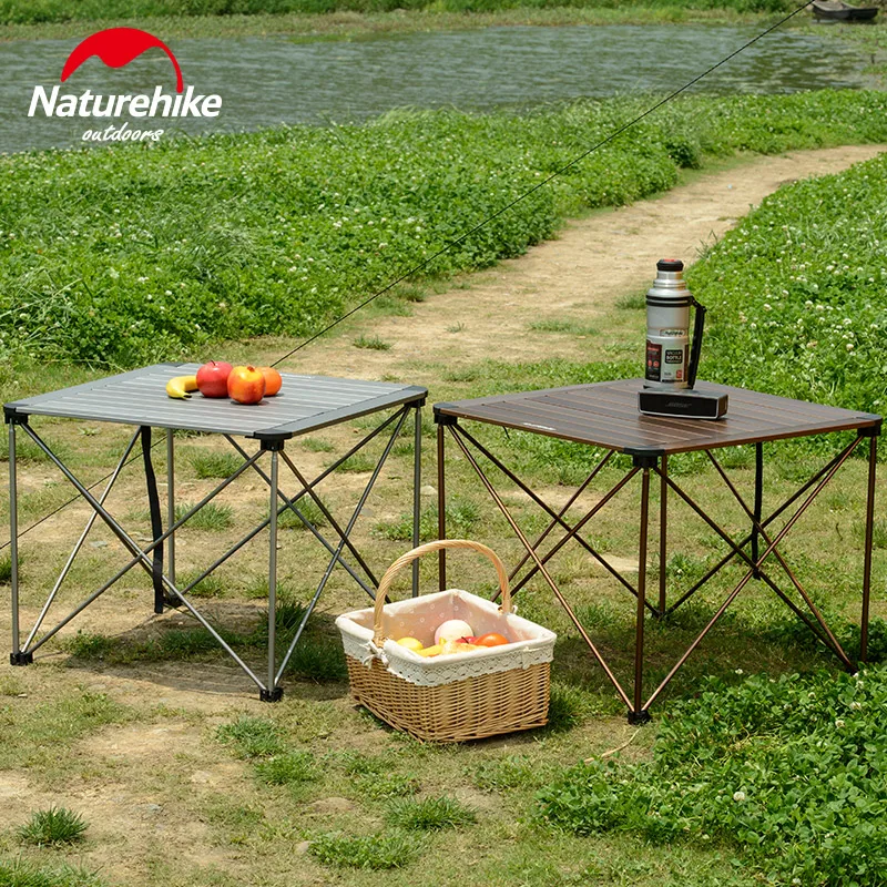 Naturehike открытый алюминиевый сплав складной стол структура портативный кемпинг
