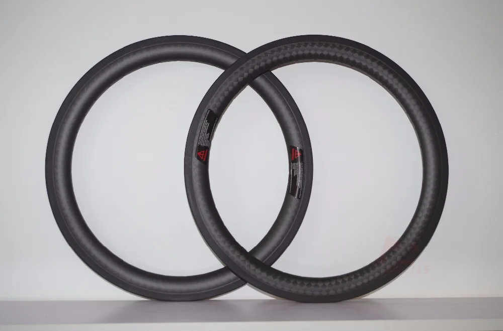12K матовый 265G супер светильник обод для BMX 20 дюймов 38 мм карбоновый клинчер