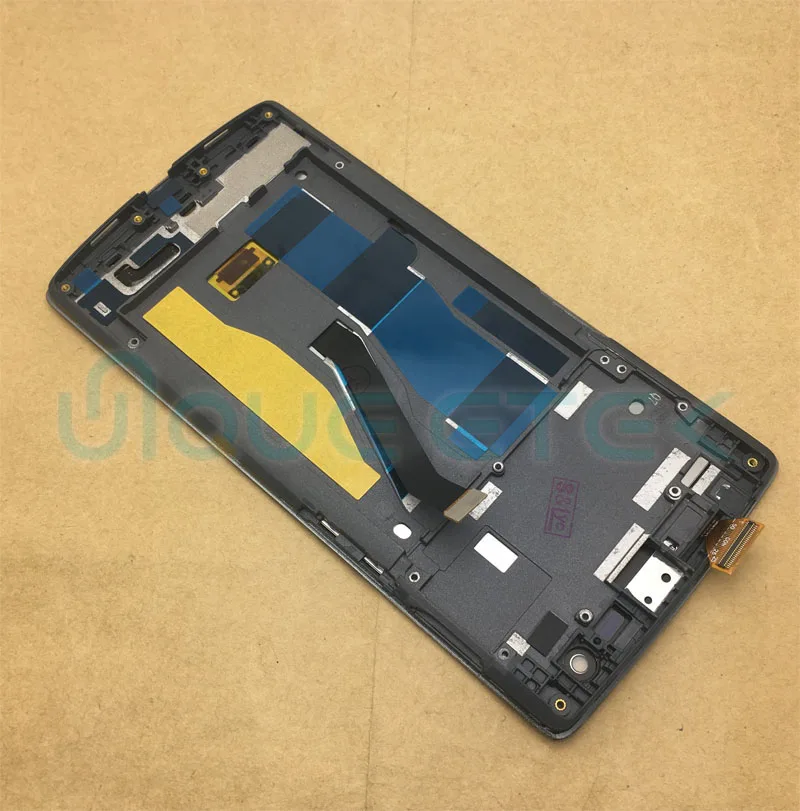 Тестовый ЖК дисплей с дигитайзером в сборе рамкой для Oneplus One Plus 1 + A0001 сменный