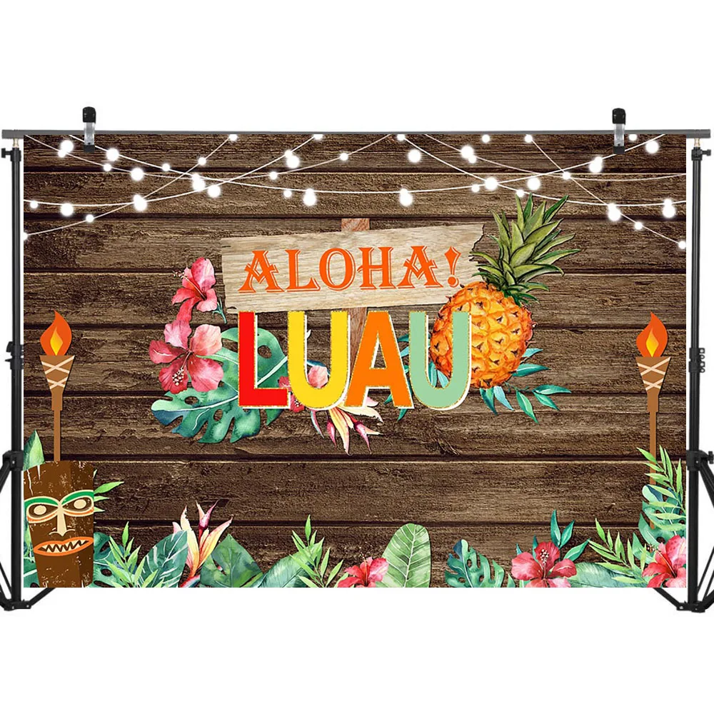 NeoBack Гавайские вечерние фоны Luau винтажный деревянный фон для фотосъемки на день